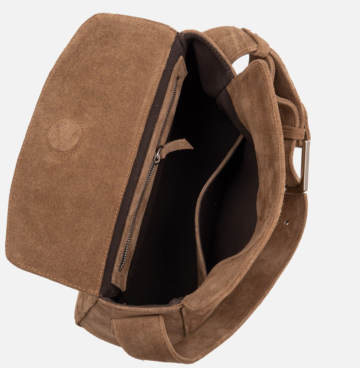 Suede Baguette mini Bag (castoro)