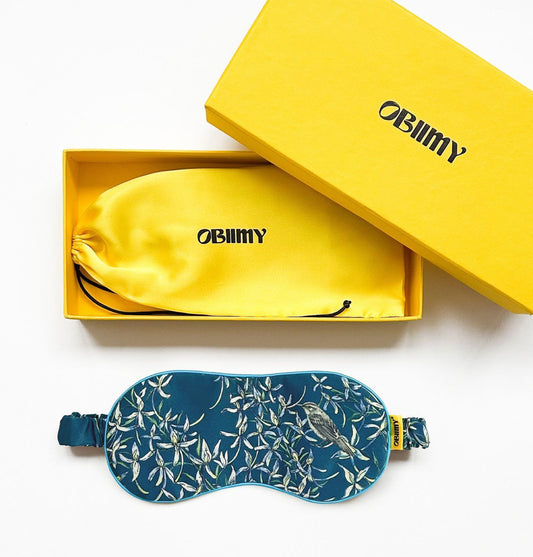 Italian silk sleep mask "Melody of Two"