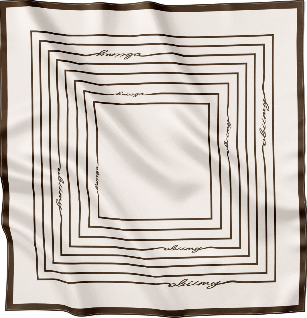 Premium silk scarf "From scratch"