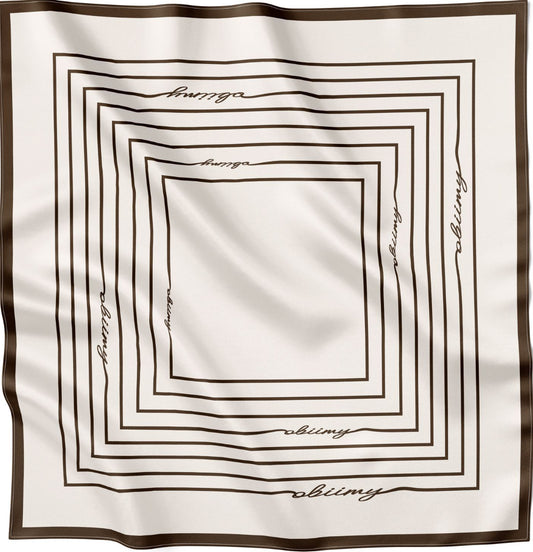 Premium silk scarf "From scratch"