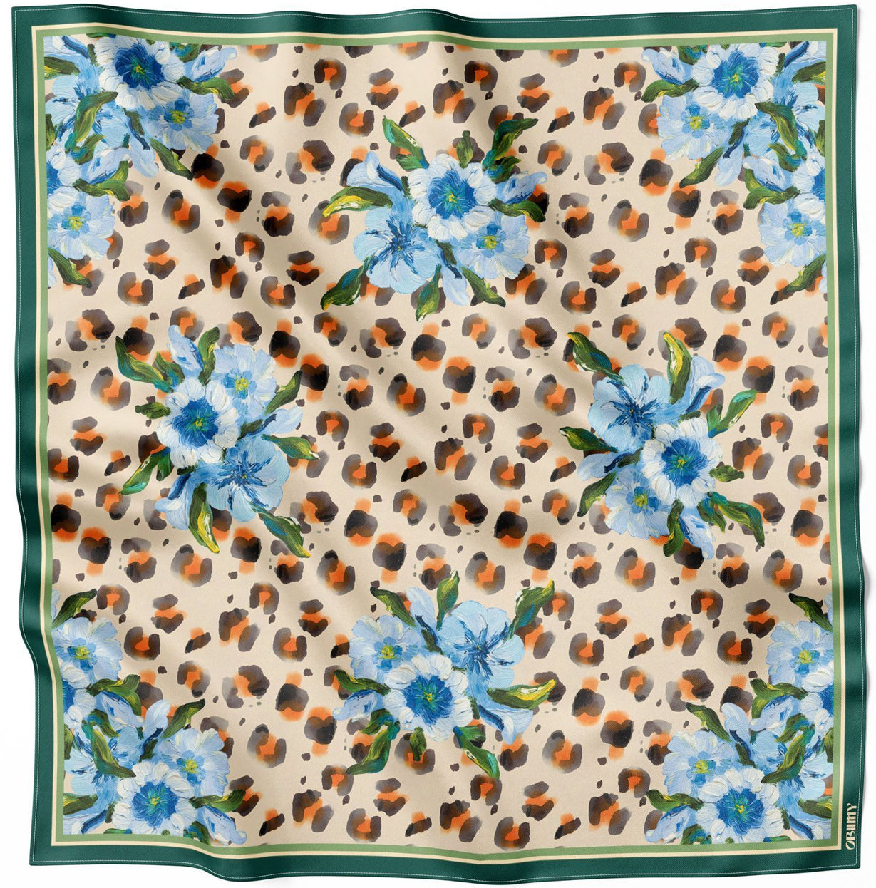 Premium silk scarf "A bold touch"