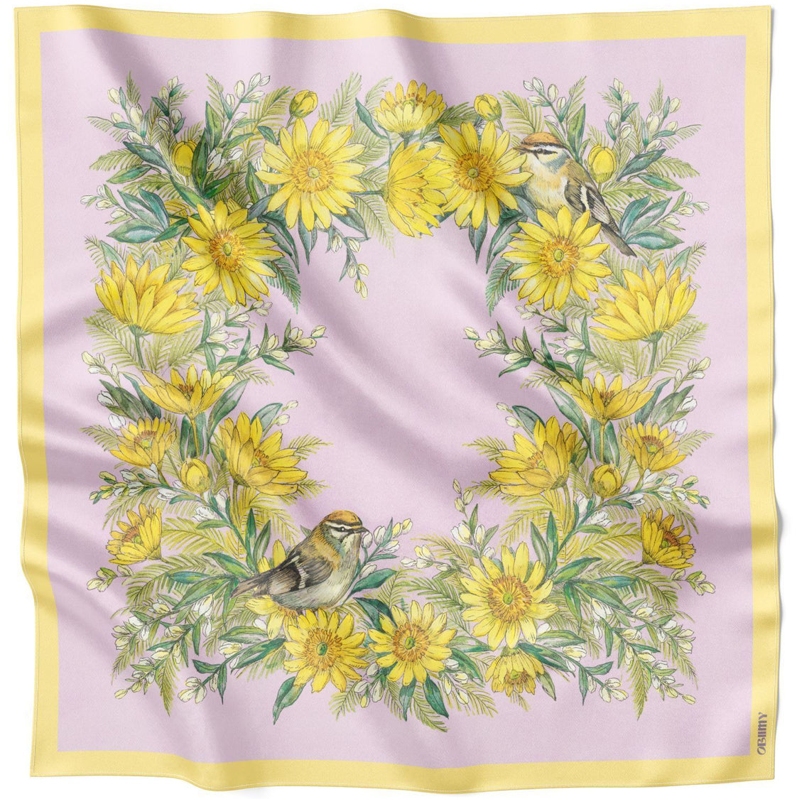 Silk scarf "Circle of the sun"