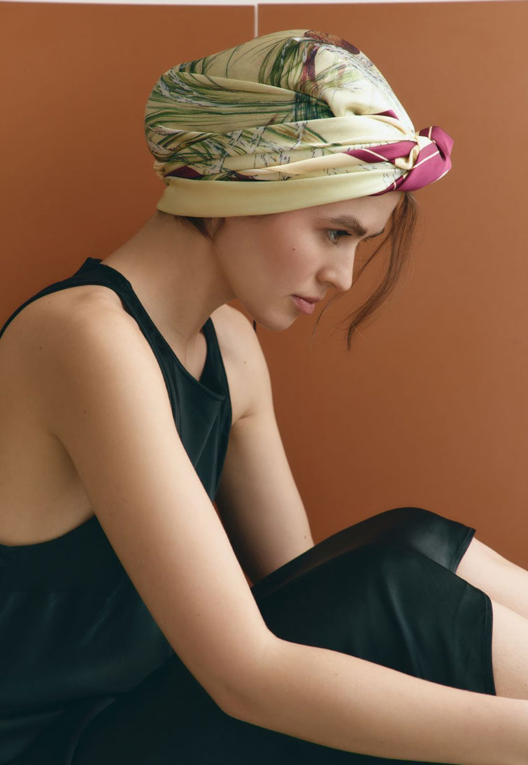 Silk scarf "Silence of the heart"