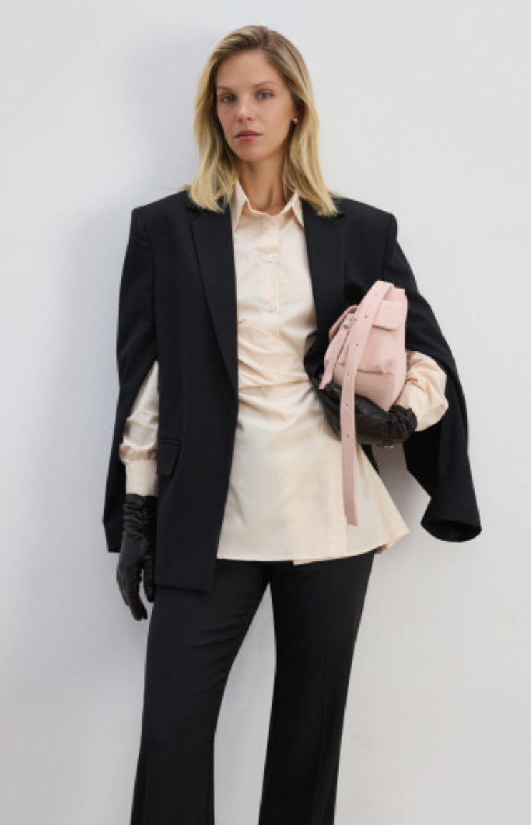 Women's basic jacket with zippers