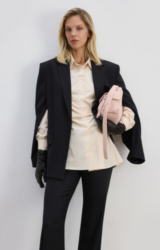 Women's basic jacket with zippers