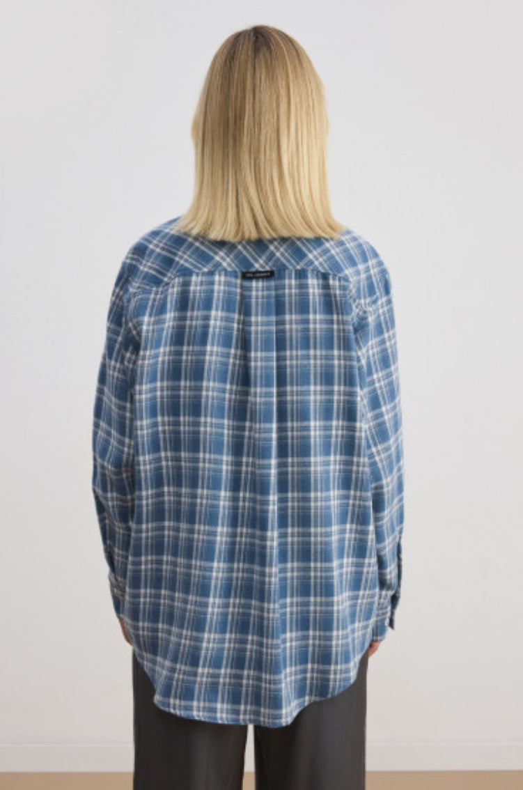 Autumn plaid shirt  - Blue