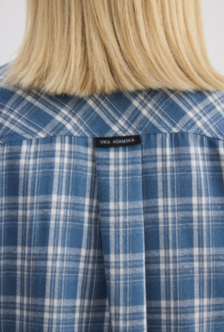 Autumn plaid shirt  - Blue
