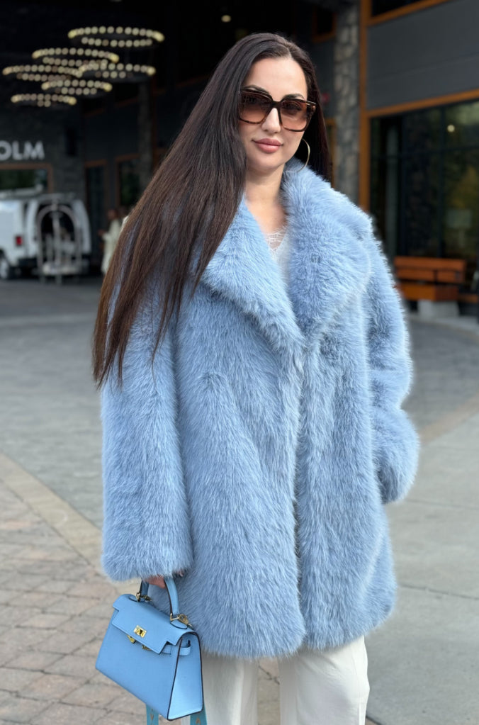 Sky Luxe Faux Mink Coat