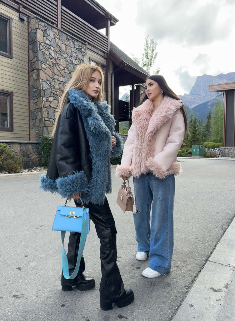 Reversible Faux Fur Coat “Tigrado”