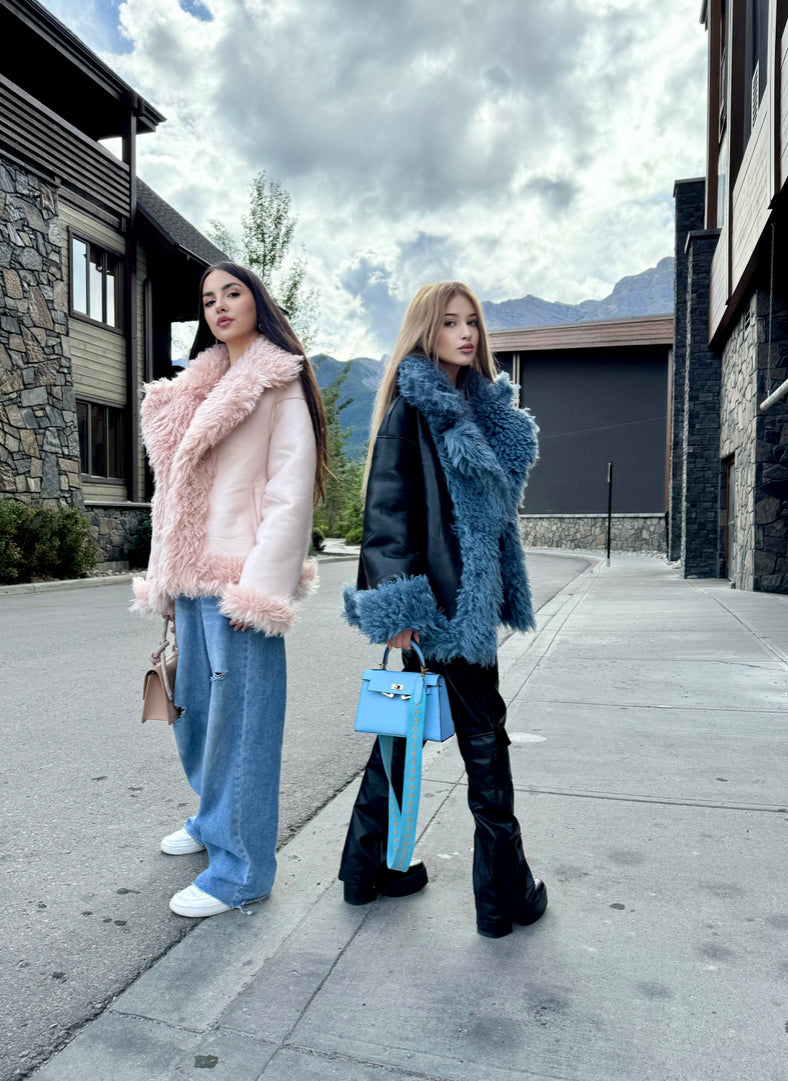 Reversible Faux Fur Coat “Tigrado”