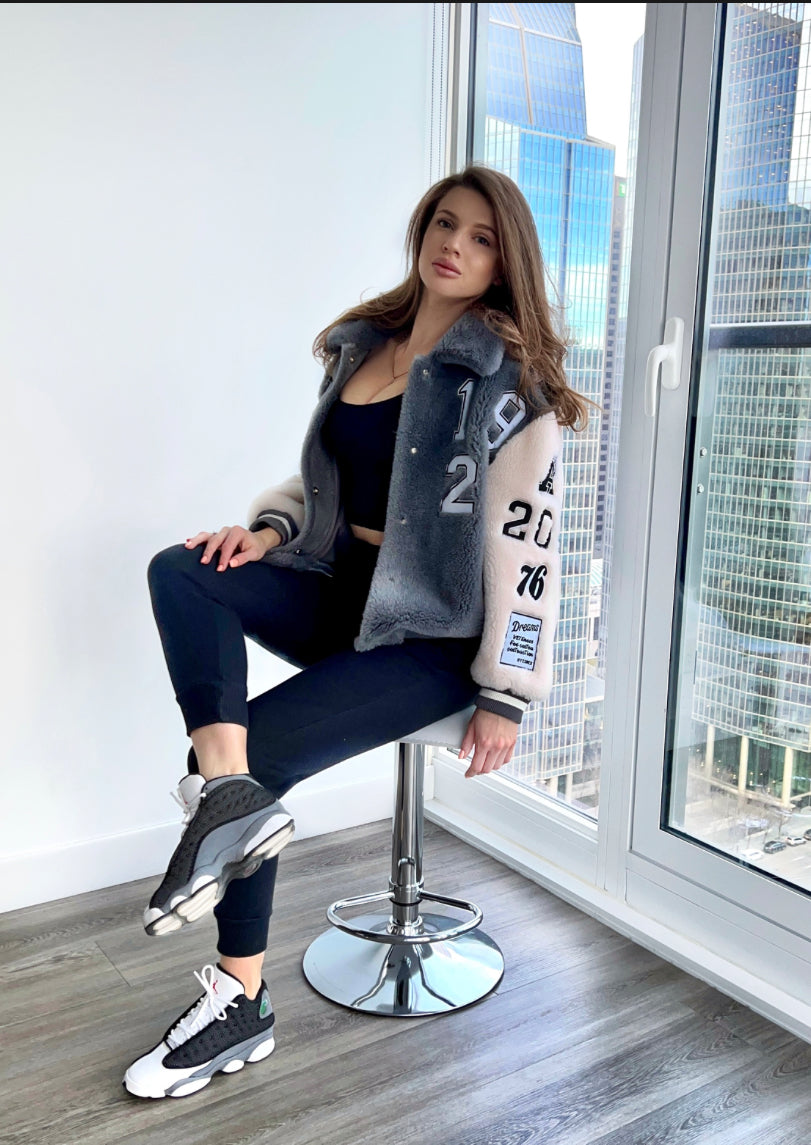 Pure Wool Bomber Jacket