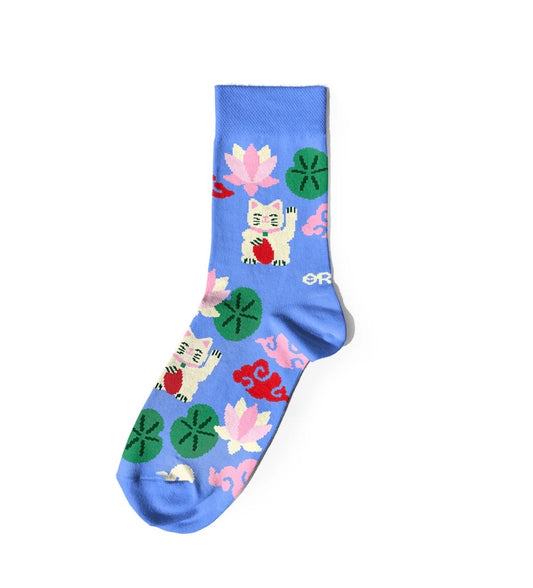 Socks “Asian motifs” Cat