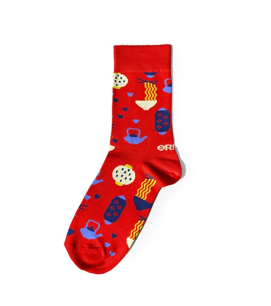Socks “Asian motifs” Noodles