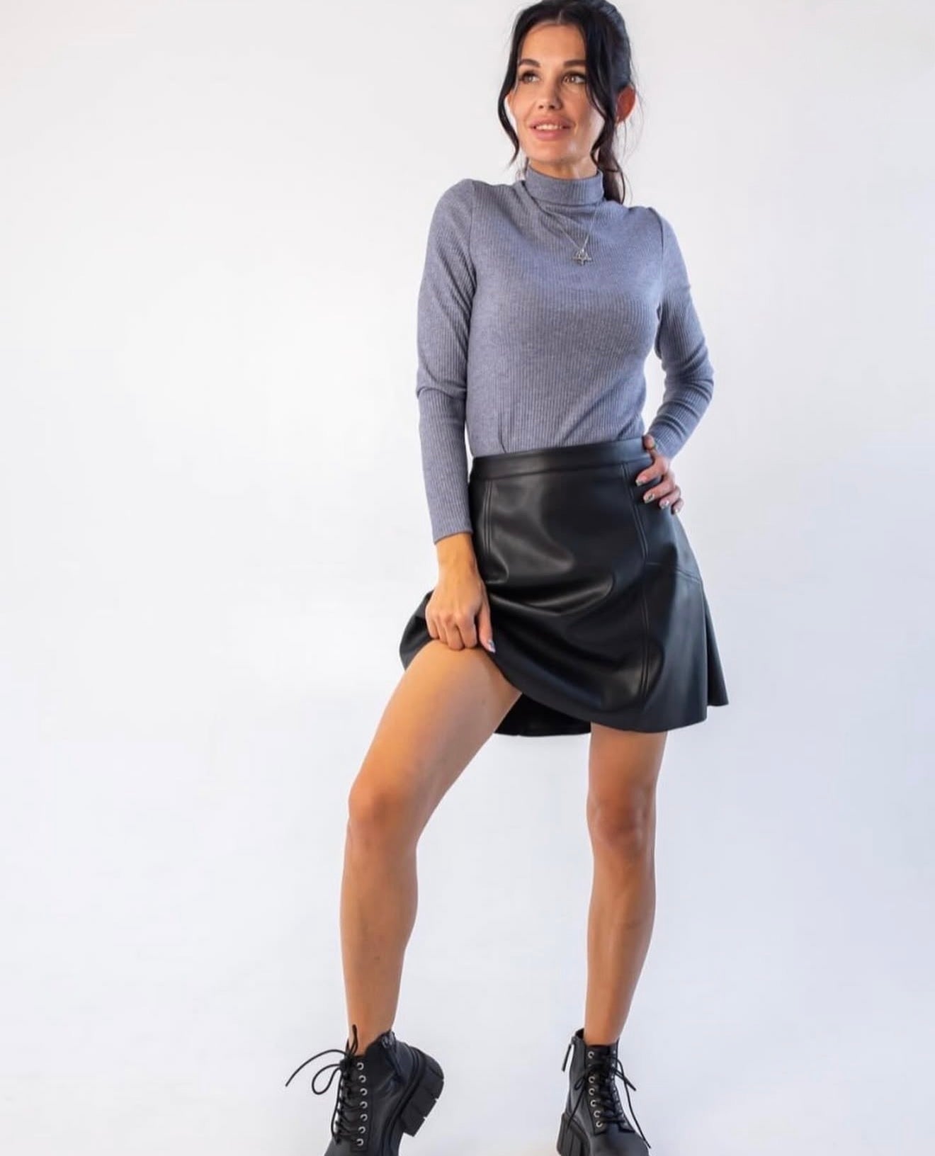 Leather skirt