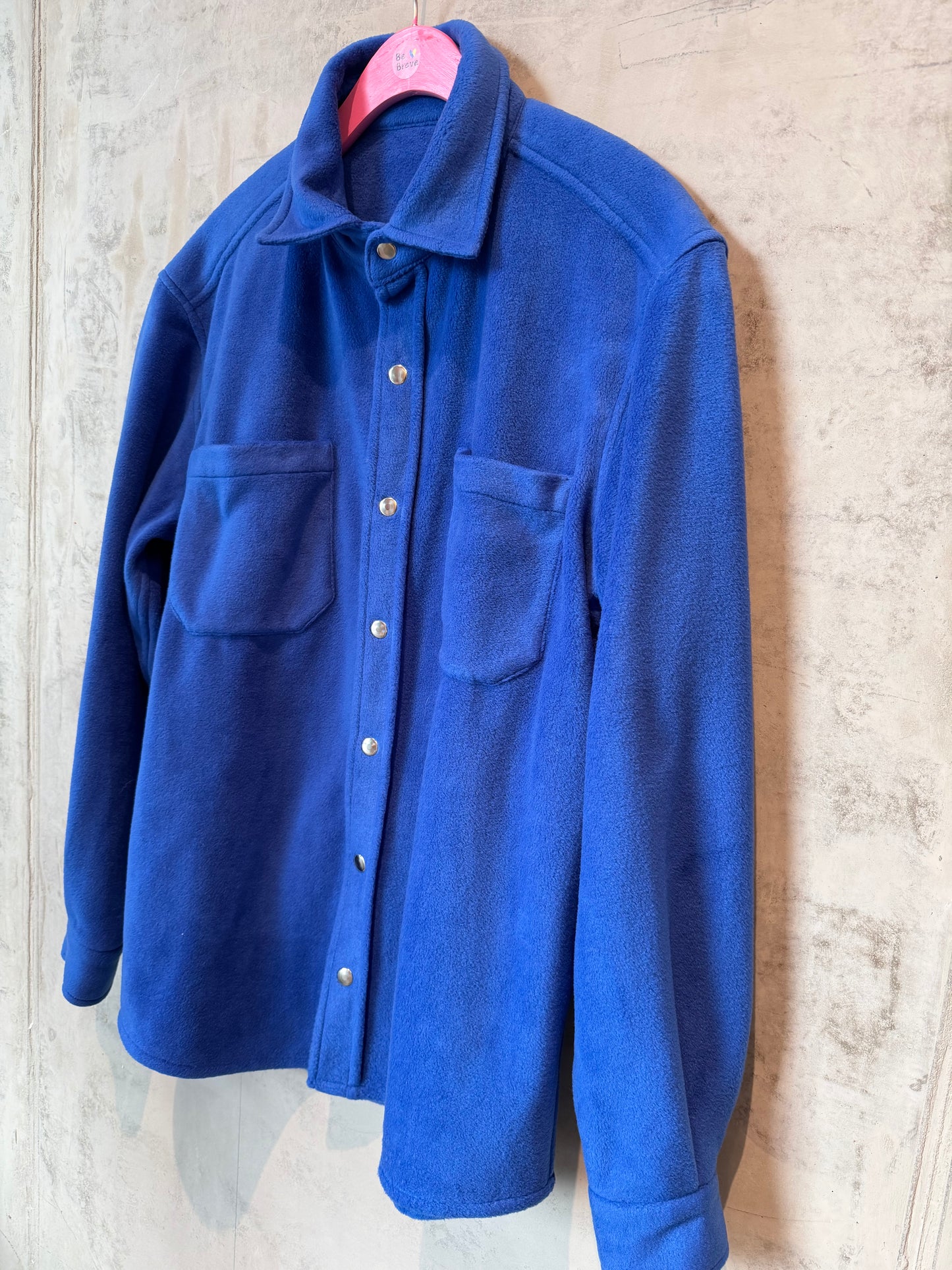 A bright blue jacket