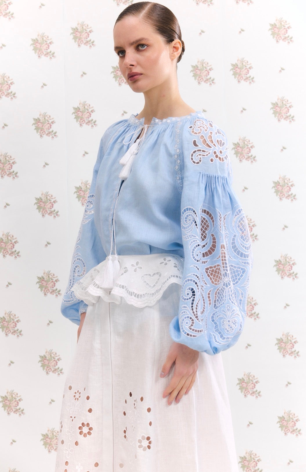 Blouse "Oscar" in blue
