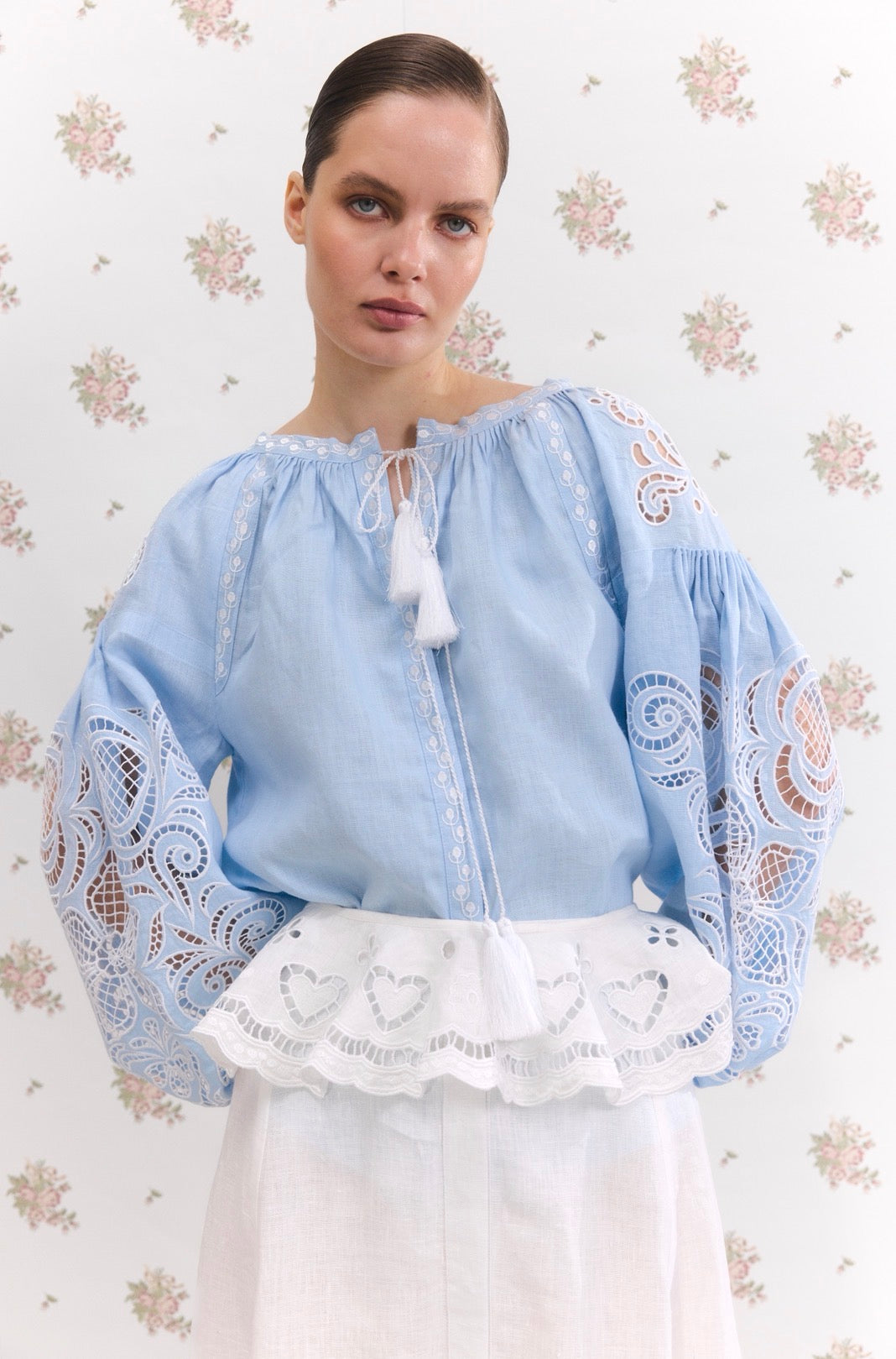 Blouse "Oscar" in blue