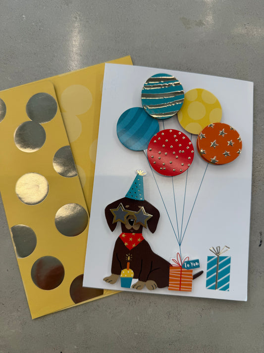 Postcard Birthday balloons