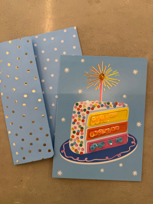 Postcard Birthday cake