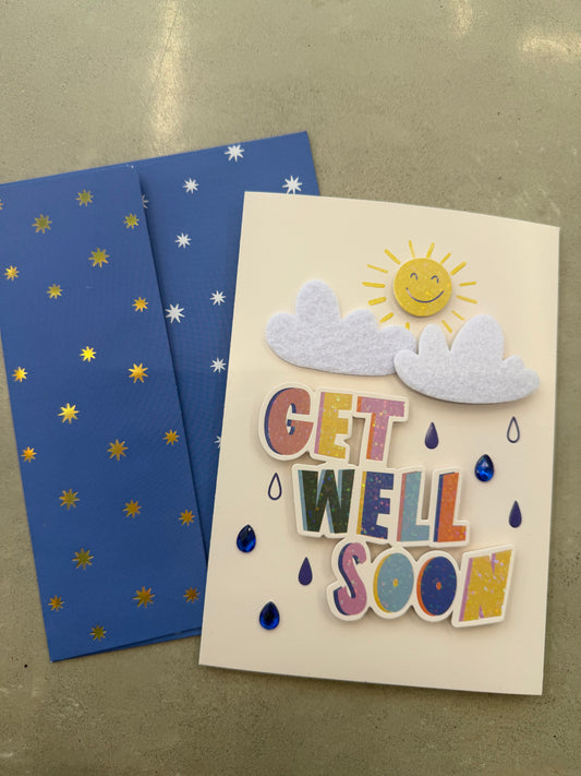 Postcard Get well soon