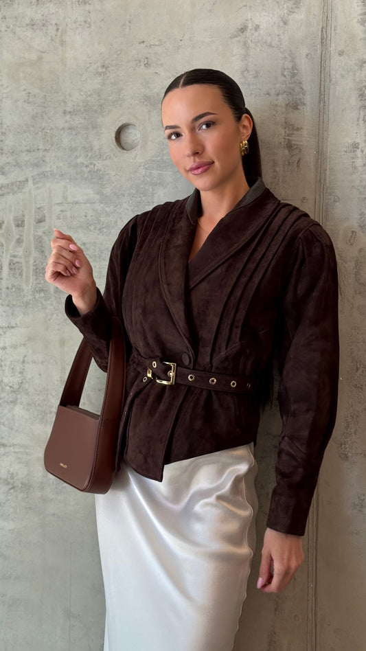 Сoffee suede jacket