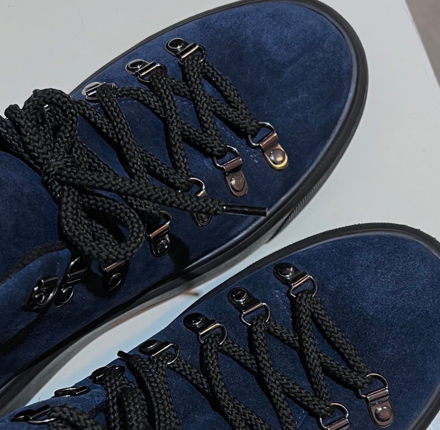 Navy Suede Sneakers