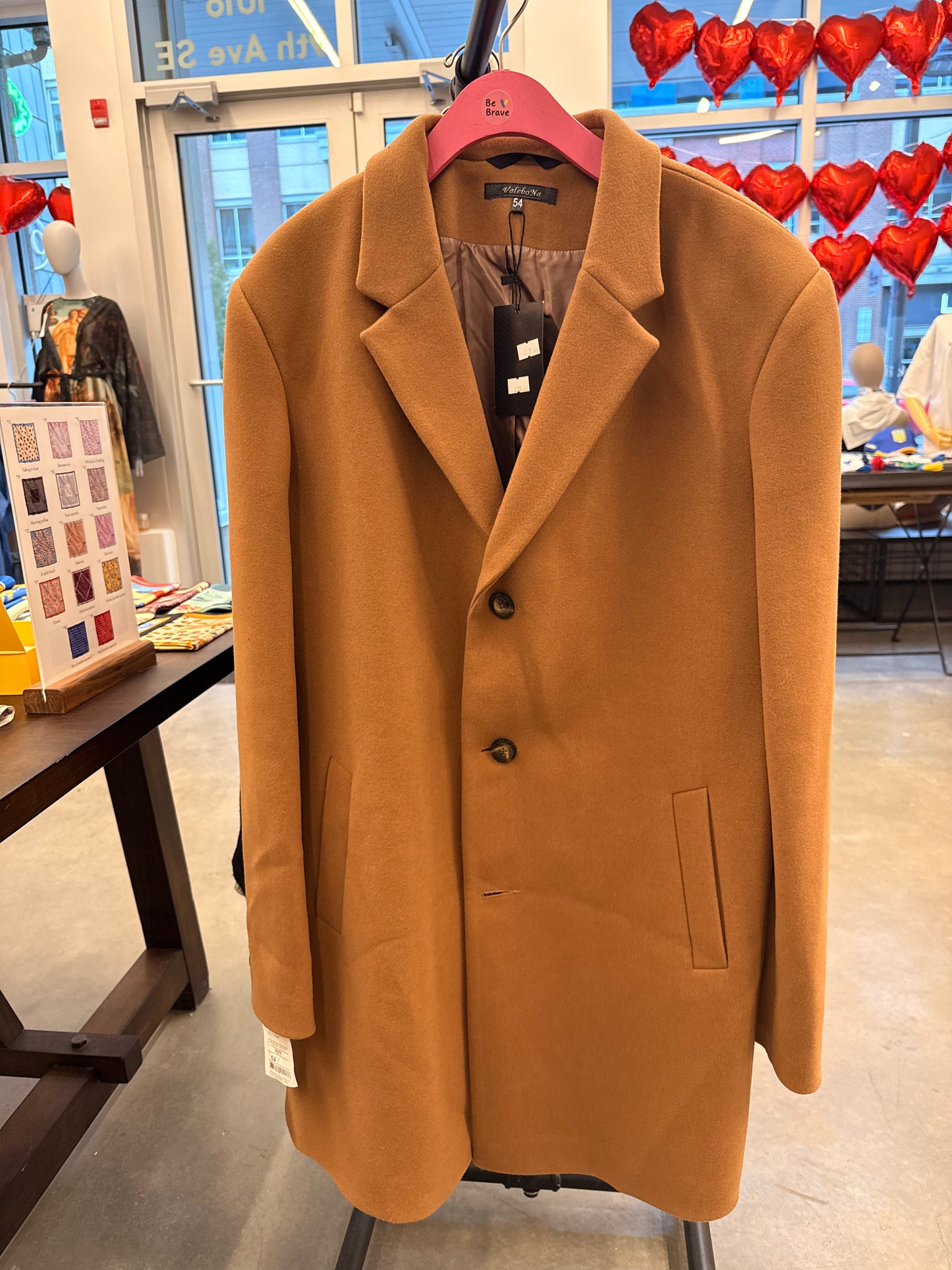 Men’s Camel Wool Coat