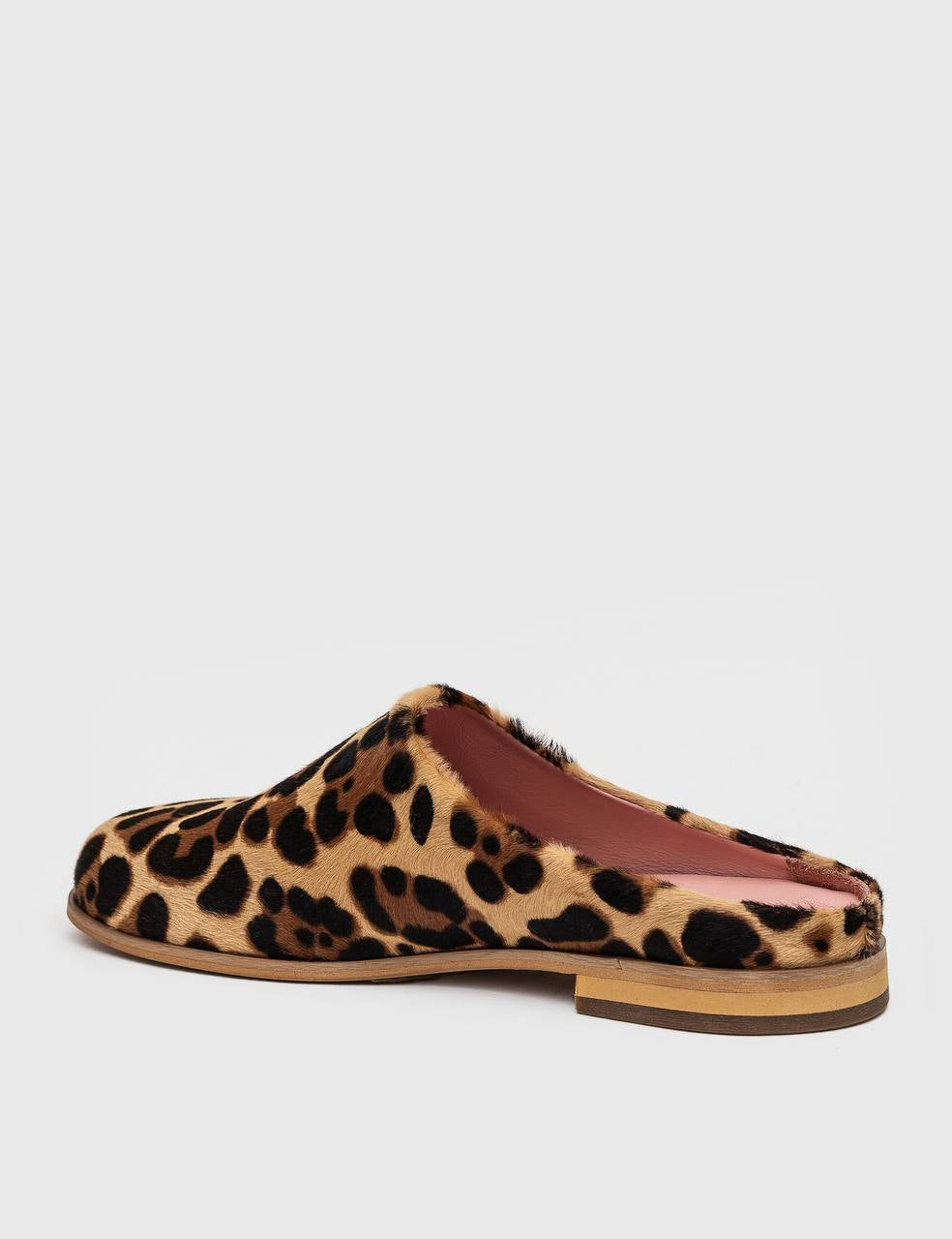 Anatomical Leopard Mules Suede Mules