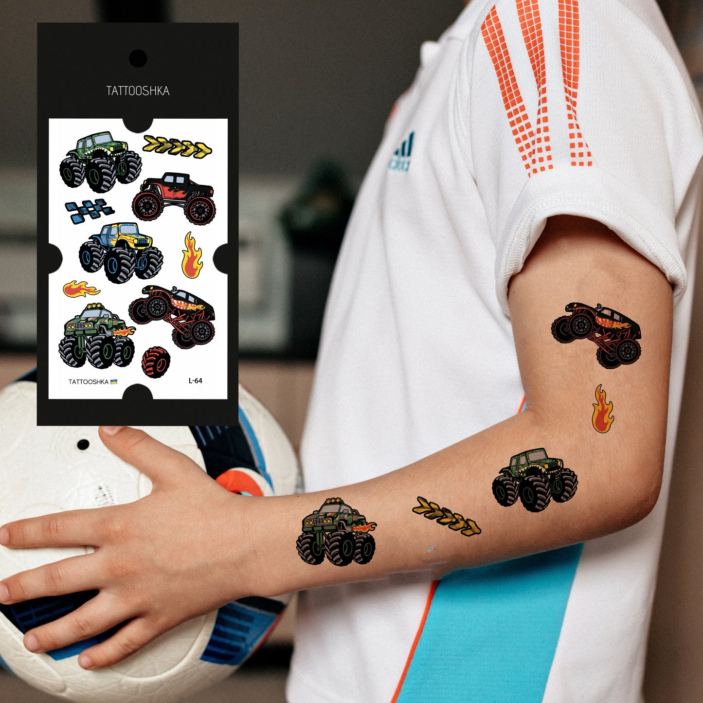 Temporary tattoo Cars