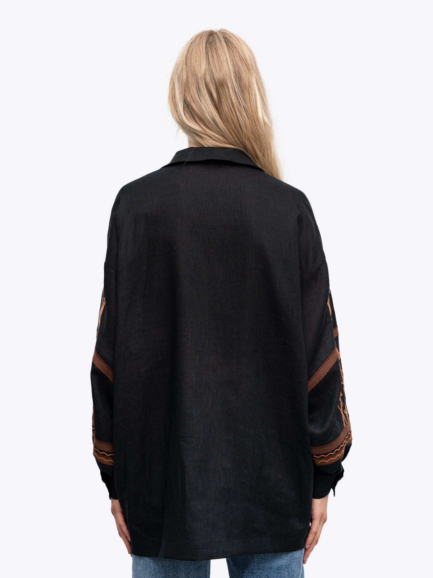 Women's embroidered shirt dedicated to Skovoroda Bayka (oversized)