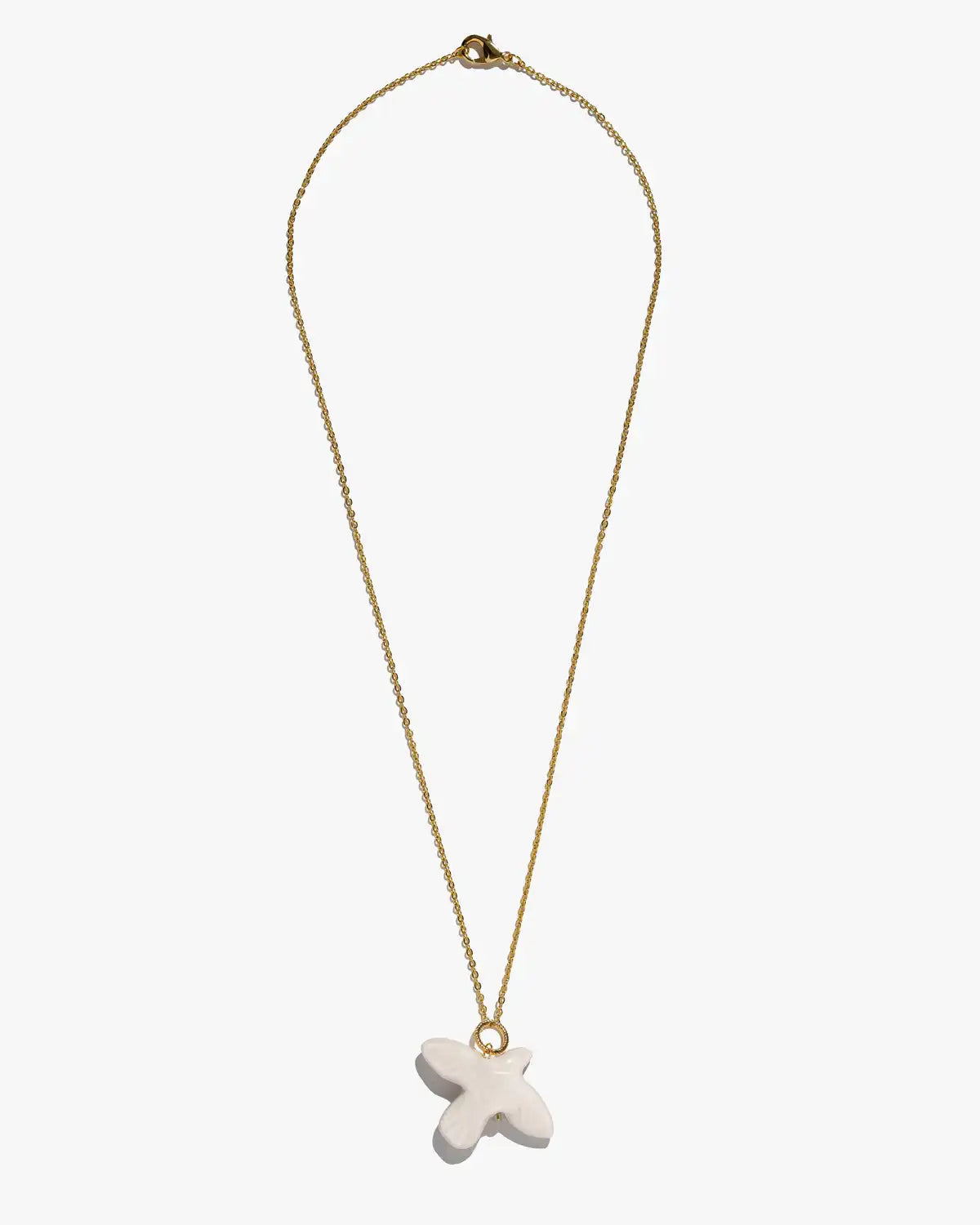 [M Y R N I] porcelain bird pendant on a chain and two type of cord