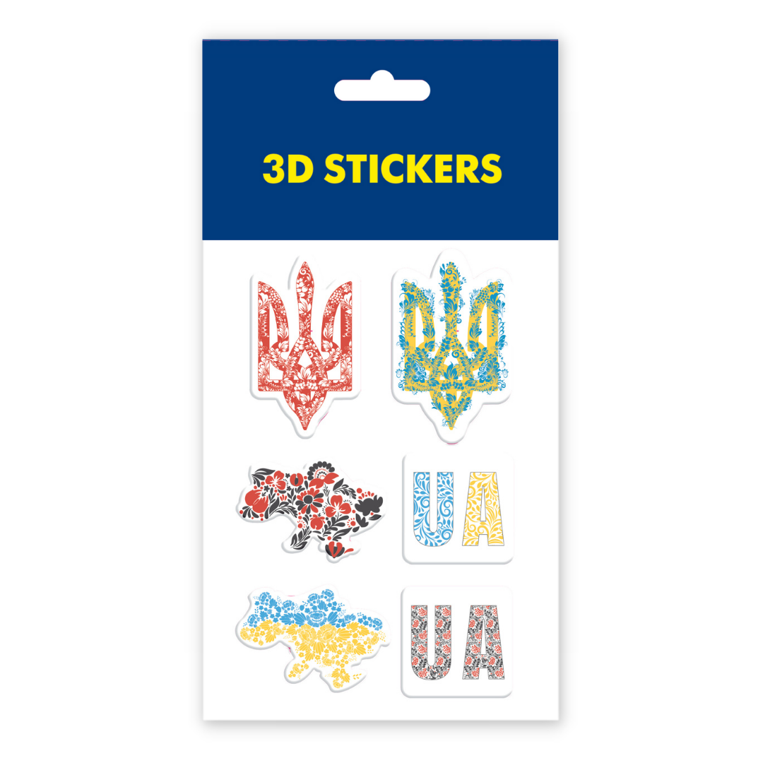 3 D stickers Ukrainian tradition