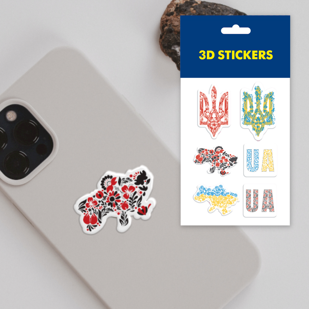 3 D stickers Ukrainian tradition