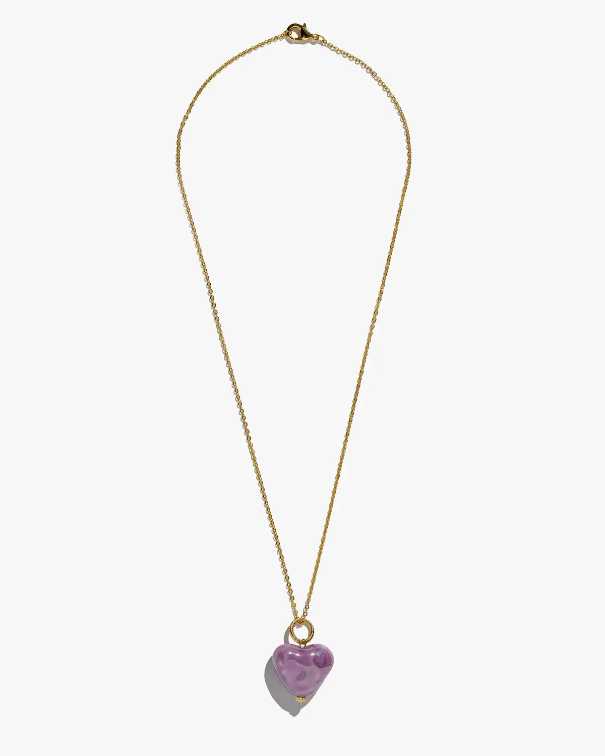 Porcelain heart violet