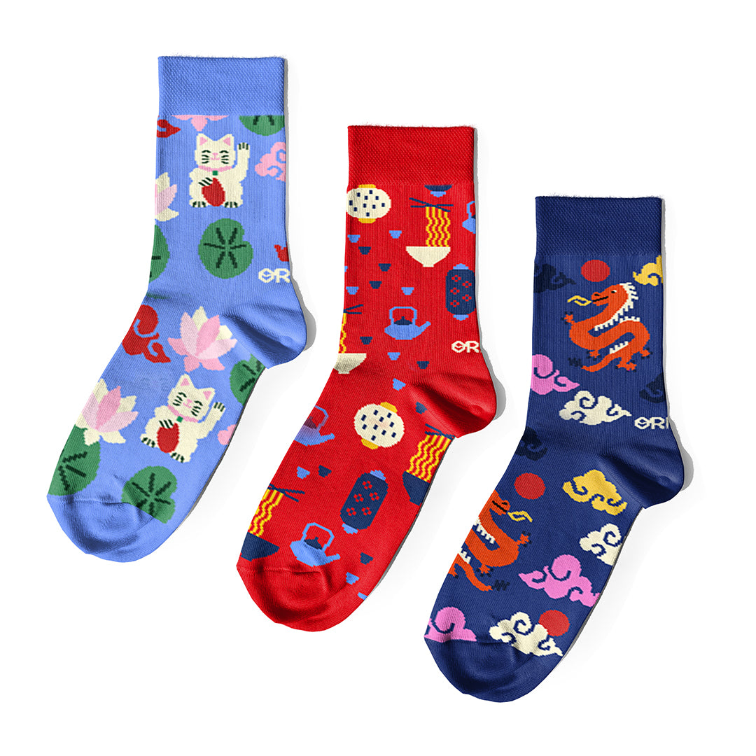Set of socks "Asian motifs"