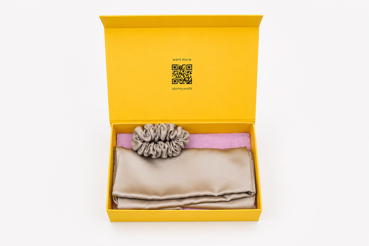 Silk pillowcase and silk scrunchie