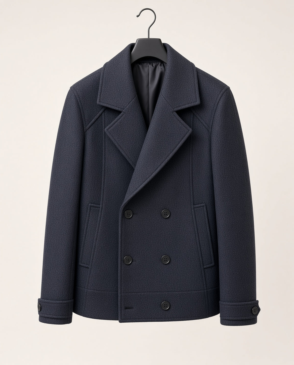 Men’s Navy Wool Peacoat