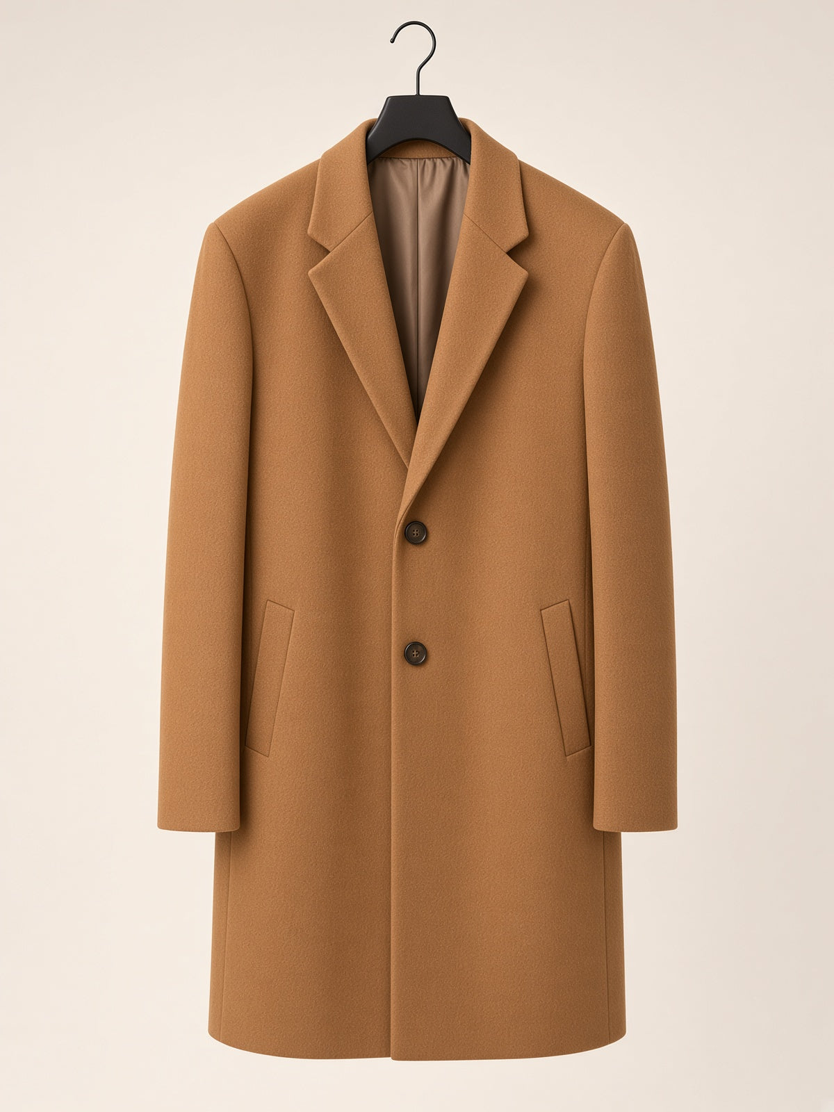 Men’s Camel Wool Coat