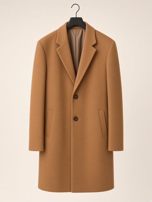 Men’s Camel Wool Coat