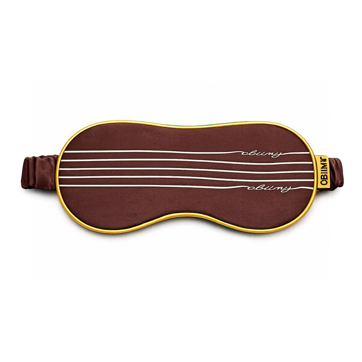 Italian silk sleep mask "Morning coffee"