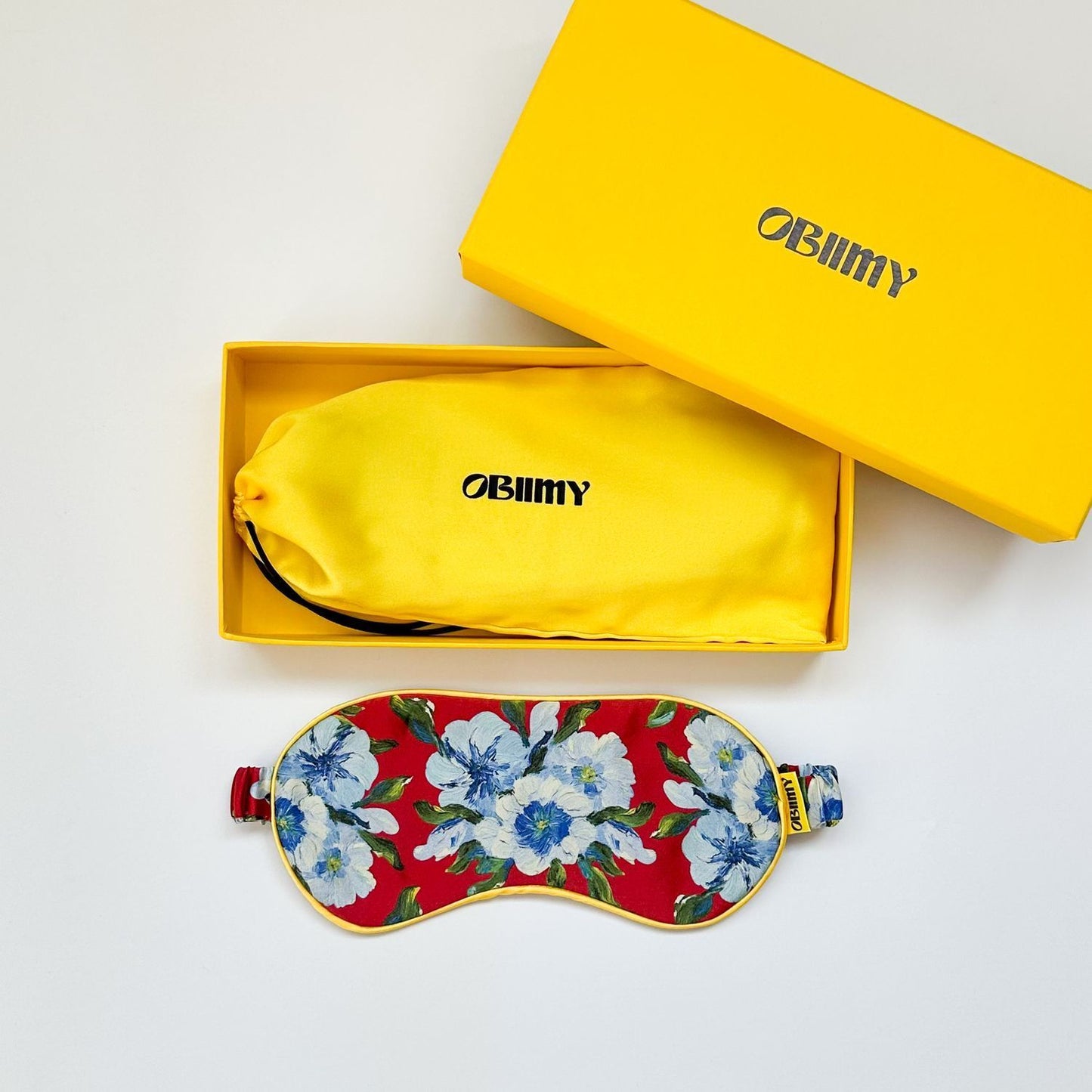 Sleep mask made of Italian silk "Confidence"