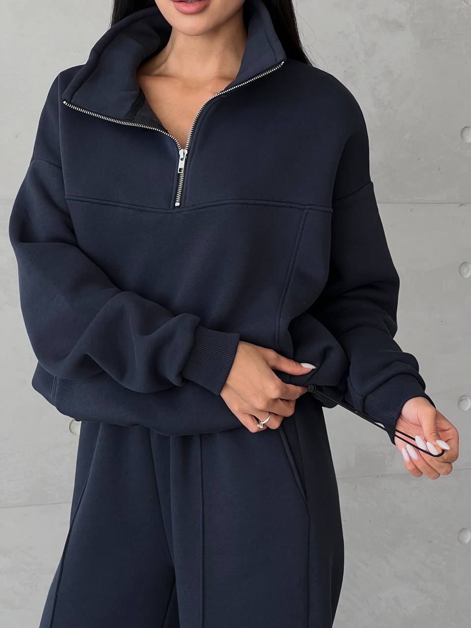 [ ZIP TRACKSUIT ] Dark blue grey