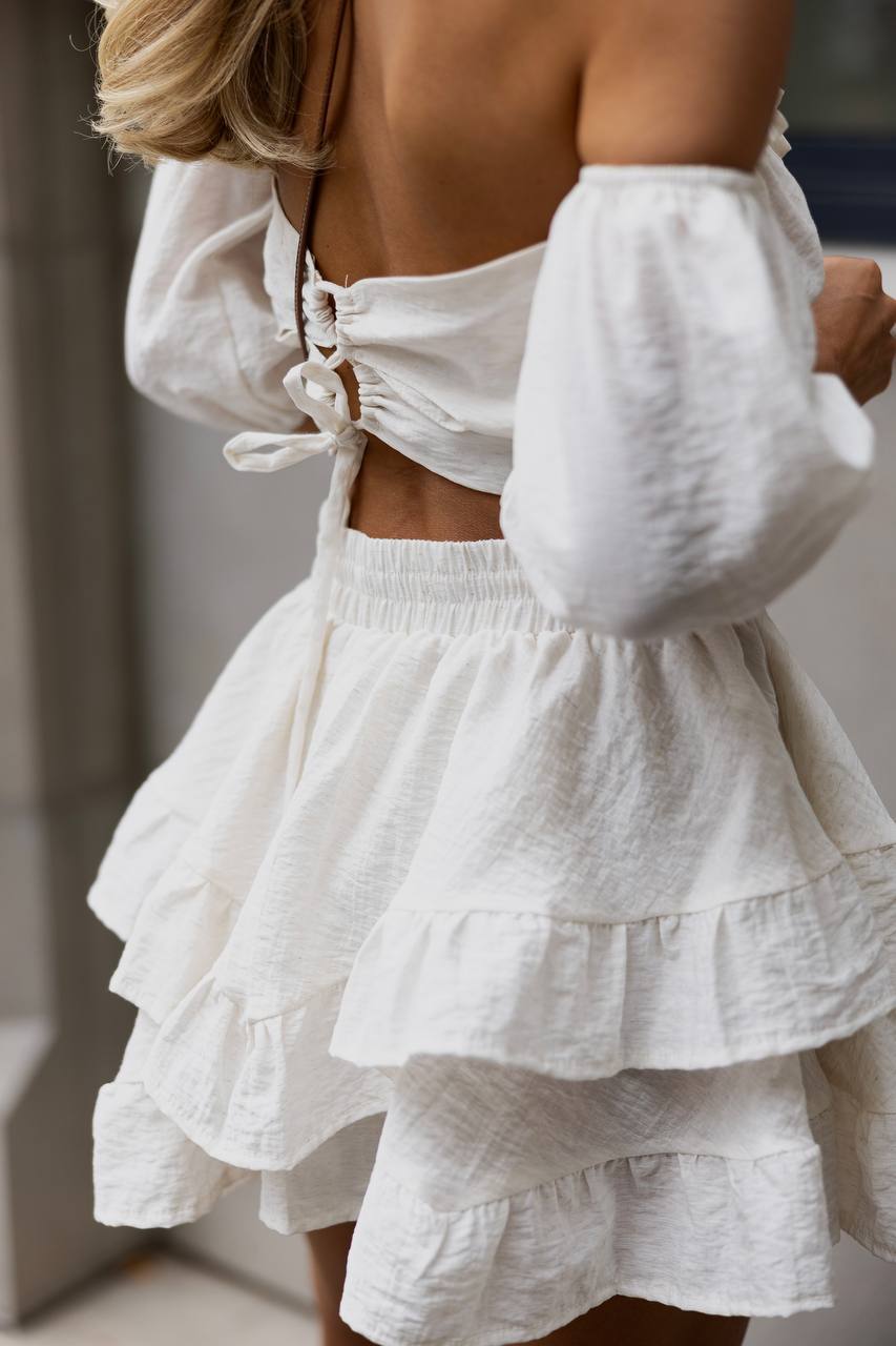 Set top and skirt