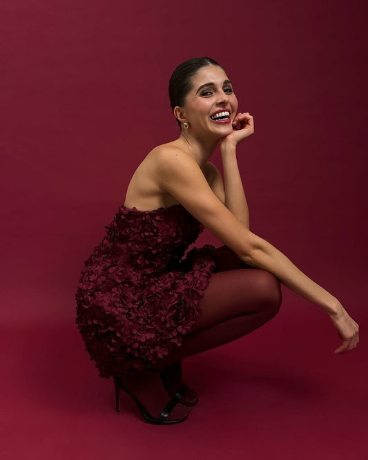 KERRY - Burgundy dress