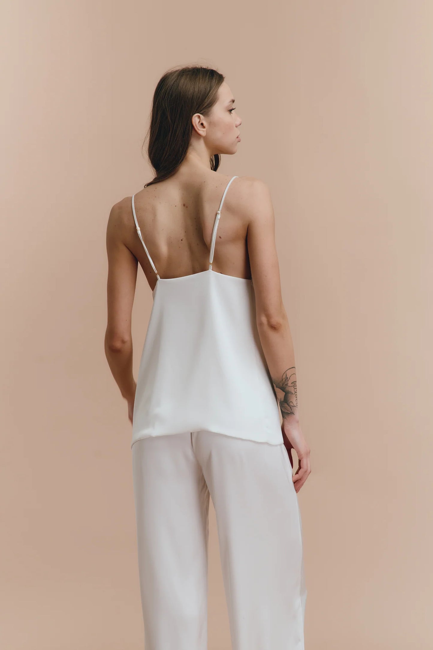 LUCY - WHITE PJS WITH PANTS