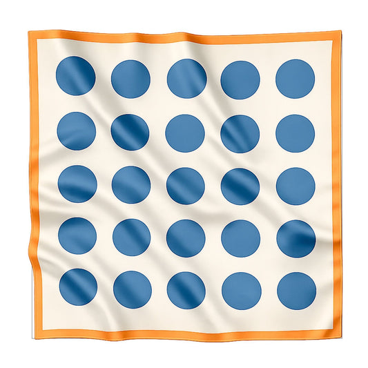 Silk scarf "Spark" 65х65 (Double-sided print)