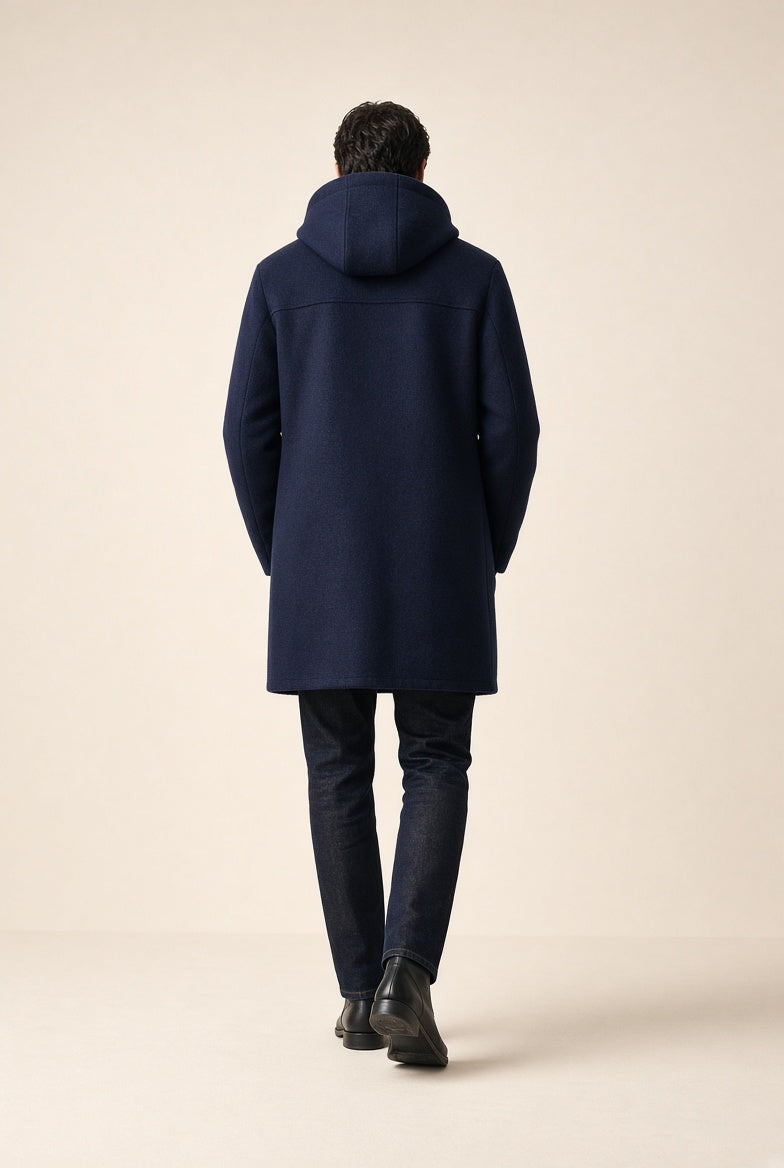 Men’s Hooded Wool Coat